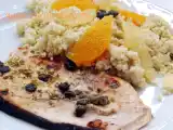 Ricetta Cous cous agli agrumi con pesce spada ai capperi