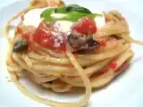 Ricetta Nidi di chitarra con burrata