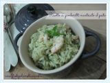 Ricetta Risotto ai gamberetti mantecato al pesto