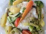 Ricetta Filetto di merluzzo al cartoccio con verdure