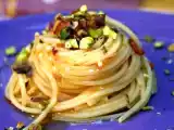 Ricetta Spaghetti ricci e pistacchi
