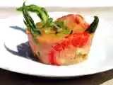Ricetta Biancomangiare ai gamberoni e asparagi