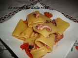 Ricetta Paccheri con polipetti e pomodorini