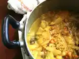 Ricetta Zuppa di cavolo verza e patate novelle allo zafferano