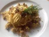 Ricetta Spaghetti mediterranei alici e pinoli
