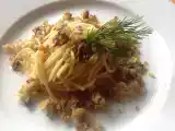 Ricetta Spaghetti mediterranei alici e pinoli