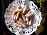 Ricetta Sigarini all' arancia - orange cigar biscuits