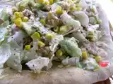 Ricetta Pizza bianca con maionese e insalata verde