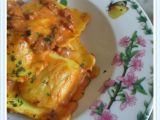 Ricetta I ravioloni ai porcini con salsa rosa alla salsiccia