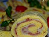 Ricetta Rotolo di frittata al forno con provola affumicata e prosciutto crudo