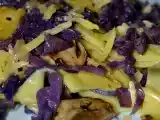 Ricetta Maltagliati fatti in casa con crauti rossi, funghi porcini e taleggio
