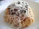 Ricetta Spaghetti alla puttanesca a crudo con cacioricotta