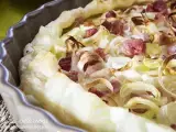 Ricetta Torta salata con porri, pancetta e yogurt greco