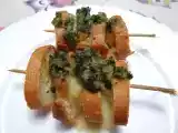 Ricetta Spiedini rustici di baguette e scamorza