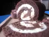 Ricetta Rotolo girella bicolore farcita con crema alle nocciole