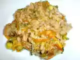 Ricetta Risotto ai fiori di zucca e gamberetti