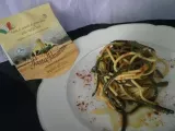 Ricetta Spaghetti dell’orcia con fagiolini metro e peperoncino dolce
