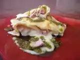 Ricetta Cannelloni con besciamella pesto e prosciutto cotto naturì