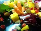 Ricetta Insalata di gamberi, mango e melagrana