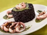 Ricetta Riso nero con pesto di carciofi e calamari