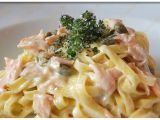 Ricetta Tagliatelle funghi porcini e salmone