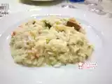 Ricetta Risotto con asparagi, vongole e gamberetti