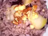 Ricetta Risotto al radicchio con noci e provola