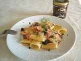 Ricetta Paccheri salmone, finocchio e olive taggiasche