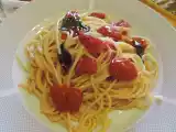 Ricetta Spaghetti con datterini e basilico