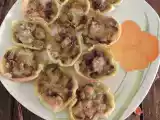 Ricetta Cestini di brisèe con funghi e mozzarella