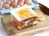 Ricetta Club sandwich rivisitato con l'uovo
