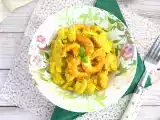 Ricetta Gamberi al curry e latte di cocco