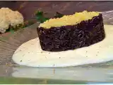 Ricetta Riso venere con crema di cavolfiore e porro