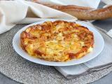 Frittata al forno con patate, scamorza e prosciutto crudo