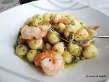 Ricetta Gnocchetti di patate e mazzancolle con pesto di pistacchio di bronte