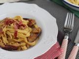 Ricetta Tagliatelle con fichi, pancetta e noci