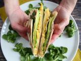 Ricetta Wrap piastrato con bacon e formaggio, la super ricetta per un brunch!