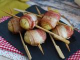 Spiedini di patate e pancetta affumicata