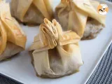Ricetta Fagottini croccanti con funghi, formaggio e pere