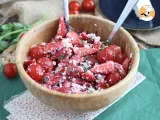 Ricetta Insalata di fragole, pomodori, feta e basilico