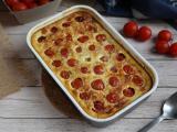 Ricetta Clafoutis salato con tonno e pomodorini