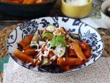 Ricetta Pasta con le melanzane light