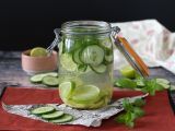 Ricetta Acqua aromatizzata al cetriolo, lime, menta e zenzero