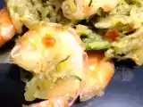 Ricetta Code di gamberi con zucchine e patate