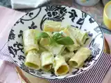 Ricetta Pasta con crema di ricotta e basilico