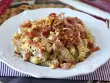Ricetta Pasta cremosa con radicchio, speck croccante e noci: ricetta veloce e irresistibile