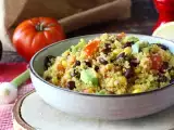 Ricetta Insalata proteica di quinoa con fagioli rossi, mais e avocado