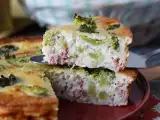 Ricetta Quiche senza base con broccoli, pancetta e cottage cheese