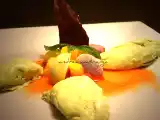 Ricetta Gelato al basilico in salsa di fichi d'india