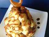 Ricetta Croquembouche ai tre formaggi e caramello al vino cotto